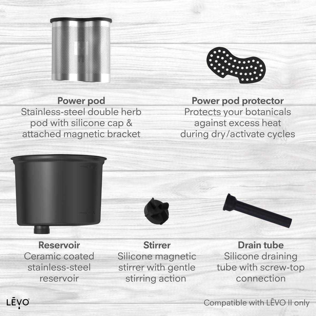 LEVO LĒVO II Spare Parts Kit Includes Power Pod Herb Basket - Cheap Fitting