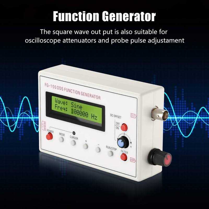 1HZ-500KHZ DDS Functional Signal Generator Seesii DDS Function Low Frequency Signal Generator Sine/Triangle/Square/Sawtooth Waveform - Cheap Fitting