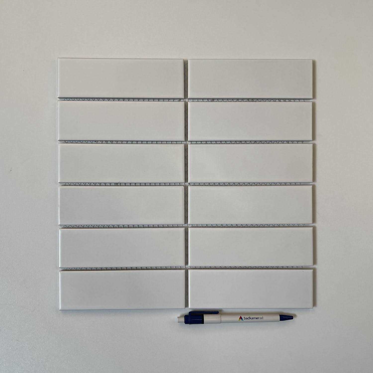 6 x 2 Straight Edge Porcelain Grid Mosaic Sheet Tile The Mosaic Factory Color/Finish - Cheap Fitting