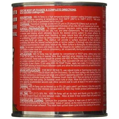 KBS Coatings 65328 Pure White Xtreme Temperature Coating - Cheap Fitting