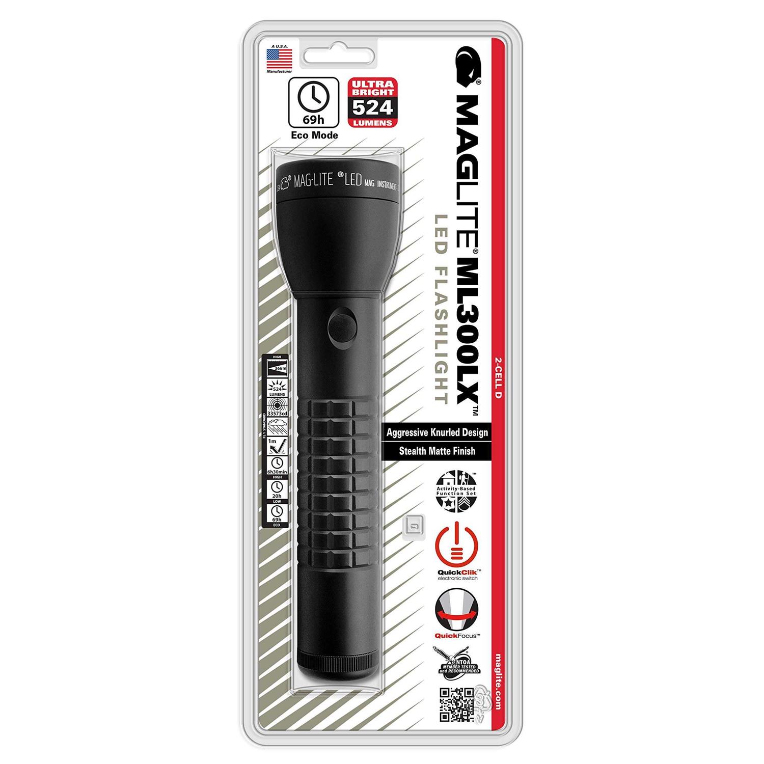 Maglite ML300LX LED D Flashlight - Cheap Fitting