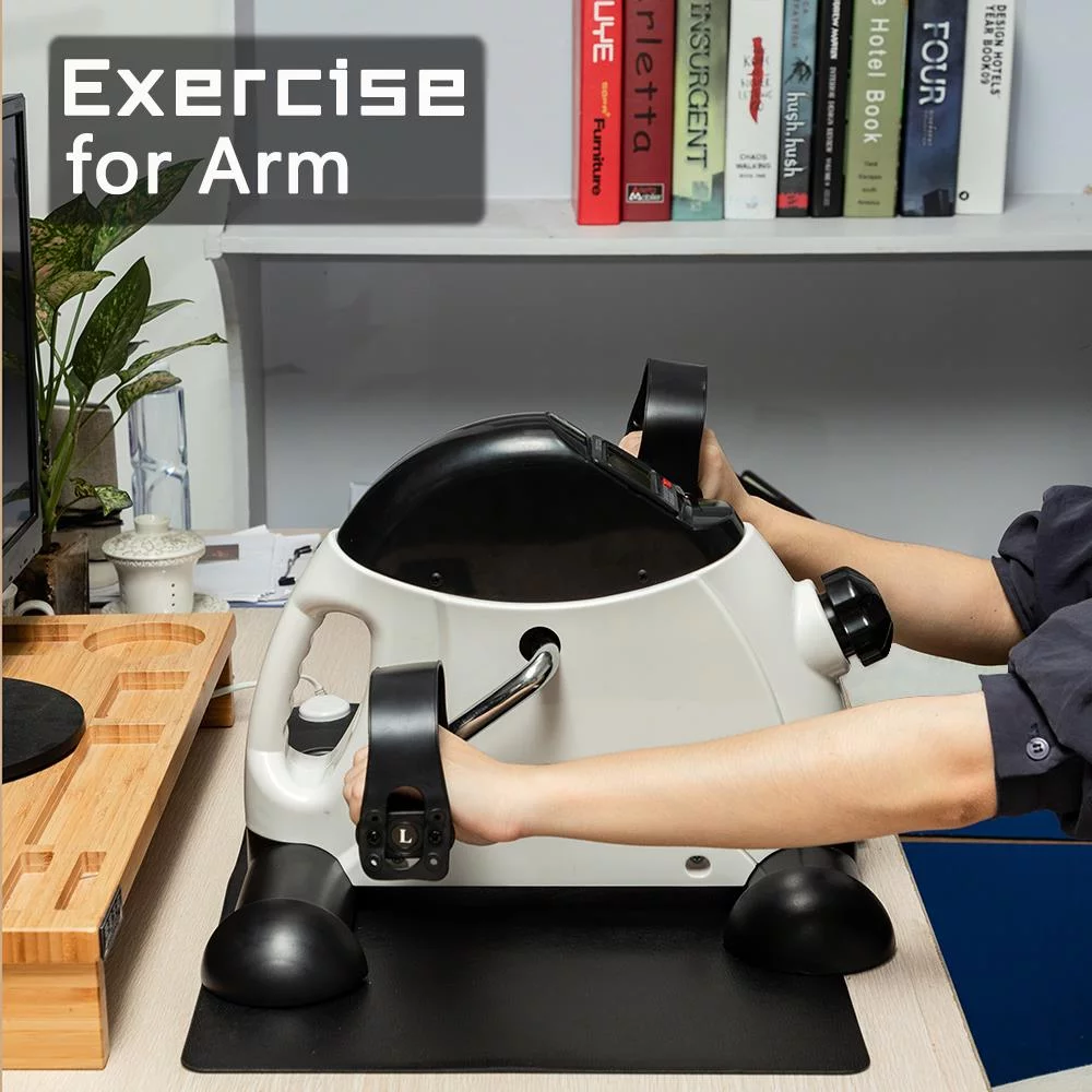 Zimtown Under Desk Bike Pedal Exerciser, Portable Mini Cycle Exercise Bike, for Leg/Arm Fitness Workout, Home Office Use, White - Cheap Fitting