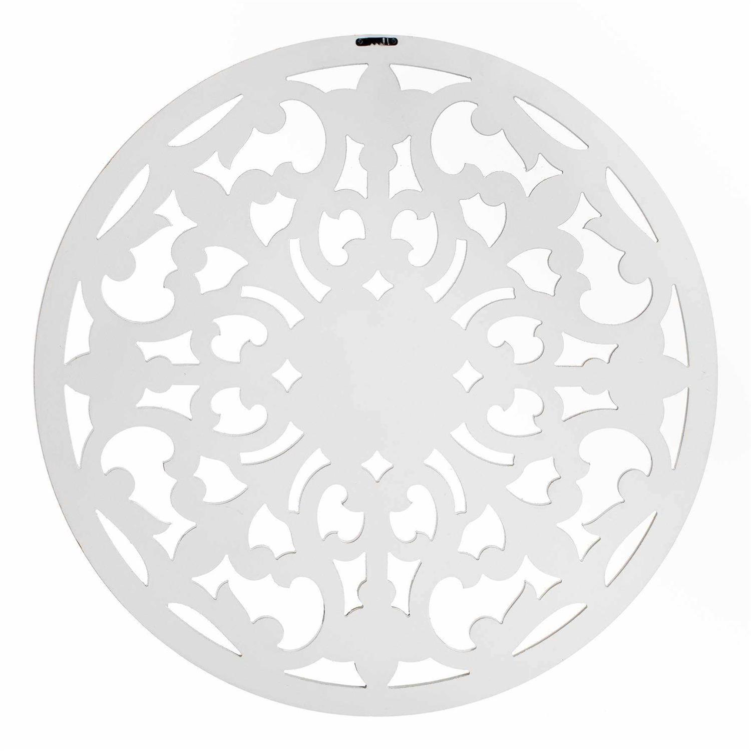 Habitat Bastia White Round Medallion - Cheap Fitting