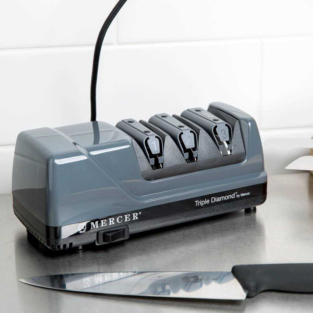 Mercer Culinary Triple Diamond 3 Stage Sharpener - Cheap Fitting