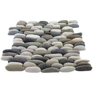 Rain Forest 12 in. x 12 in. x Natural Pebble Wall Tile - Cheap Fitting