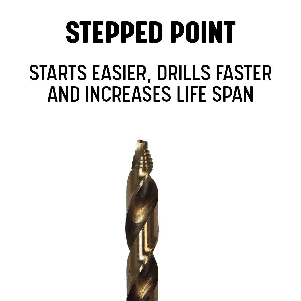 1/16 1/2 Stepped Point Cobalt Drill Bit Set - Cheap Fitting