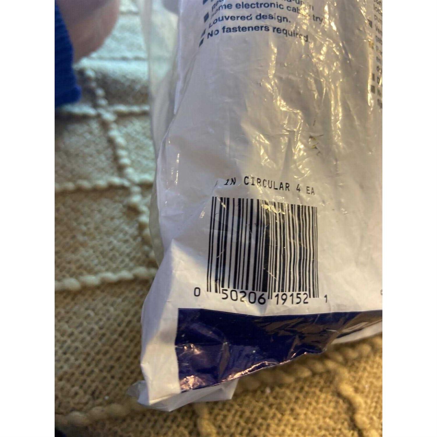 Master Flow 4 in. Resin Circular Mini Wall Louver Soffit Vent - Cheap Fitting