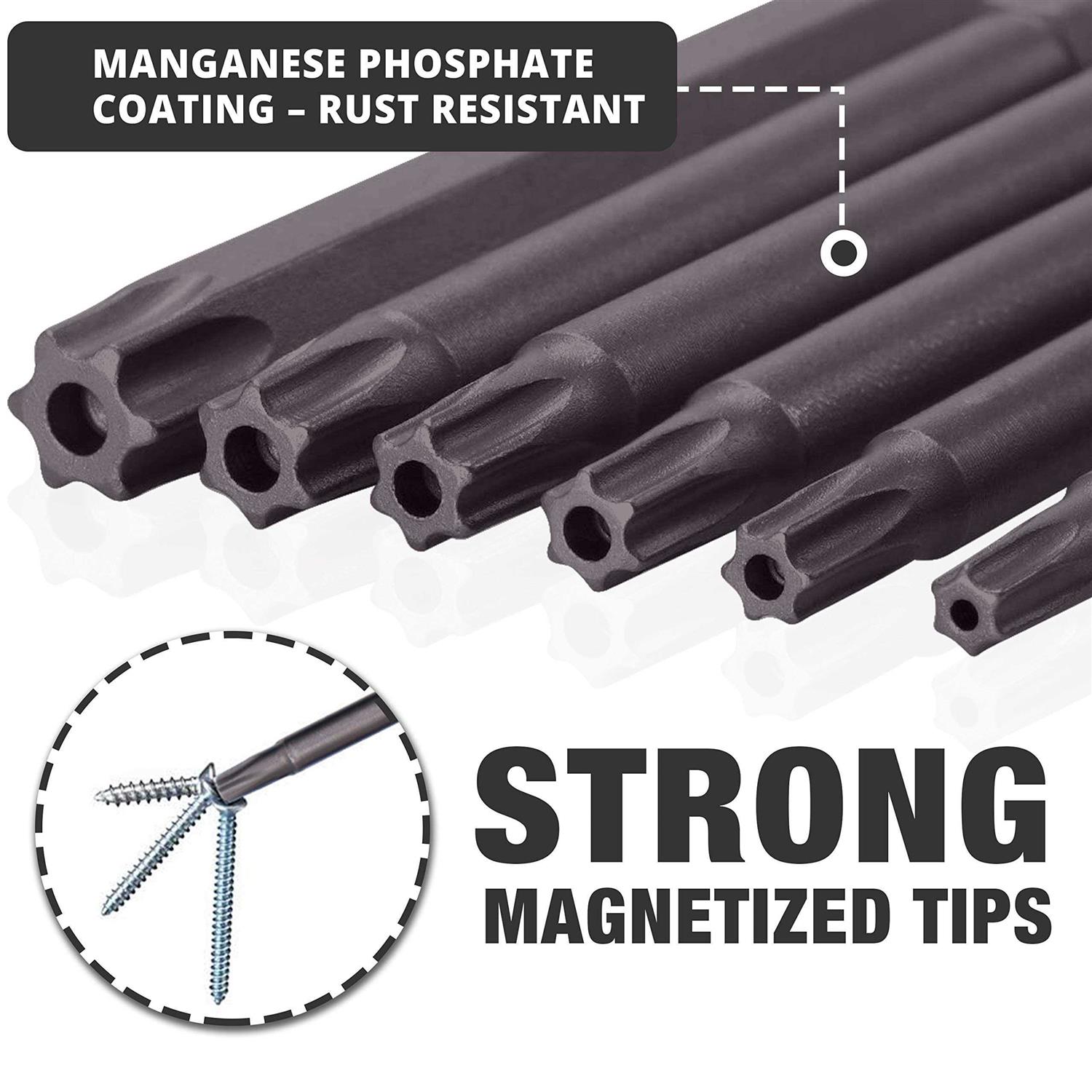 Milliontronic 10-Piece Impact Rated 3 Security Torx Bit Set - Cheap Fitting