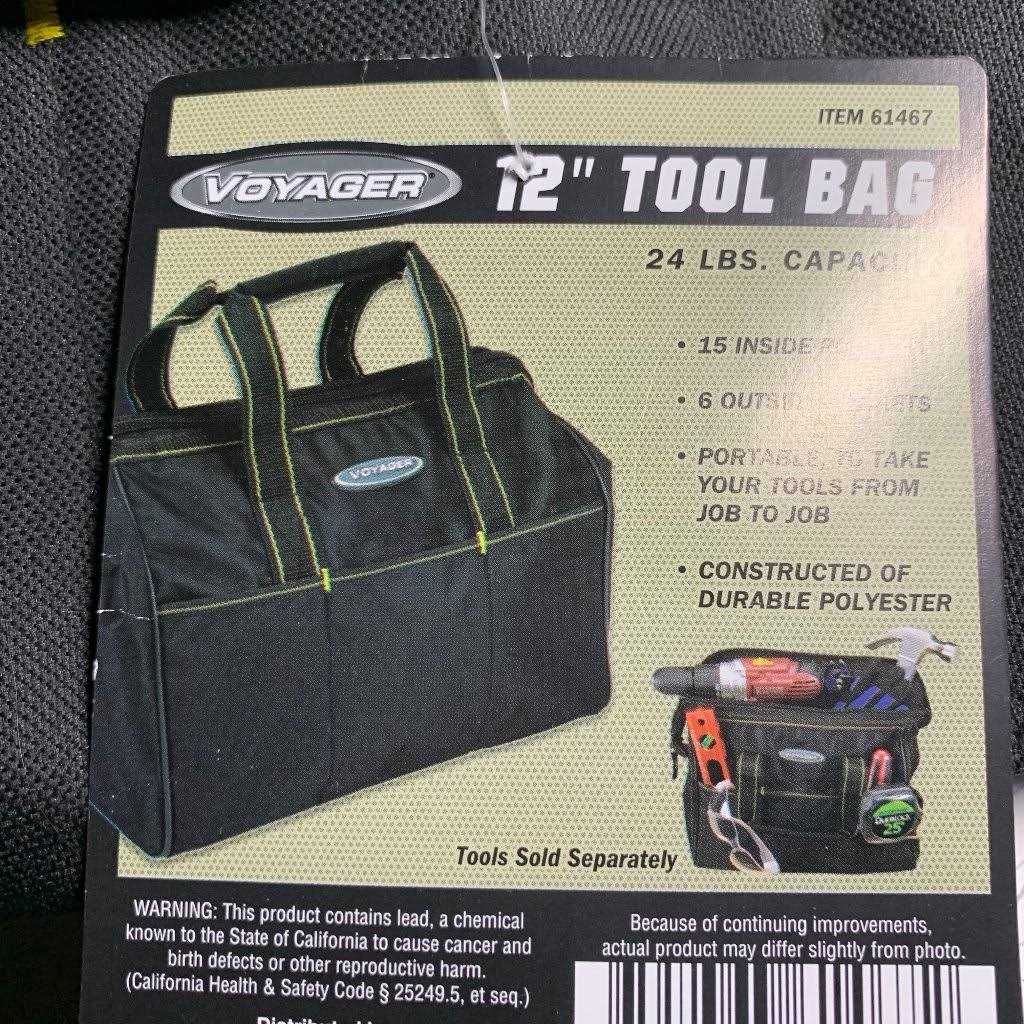 Voyager 12 in. Tool Bag with 21 Pockets - Cheap Fitting