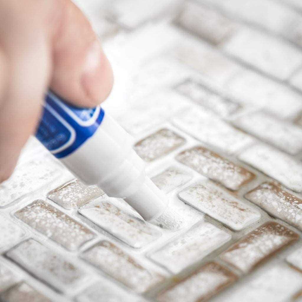 Grout Pen White Tile Paint Marker Waterproof Grout Paint, Tile Grout Colorant and Sealer Pen Narrow 5mm Tip - Cheap Fitting