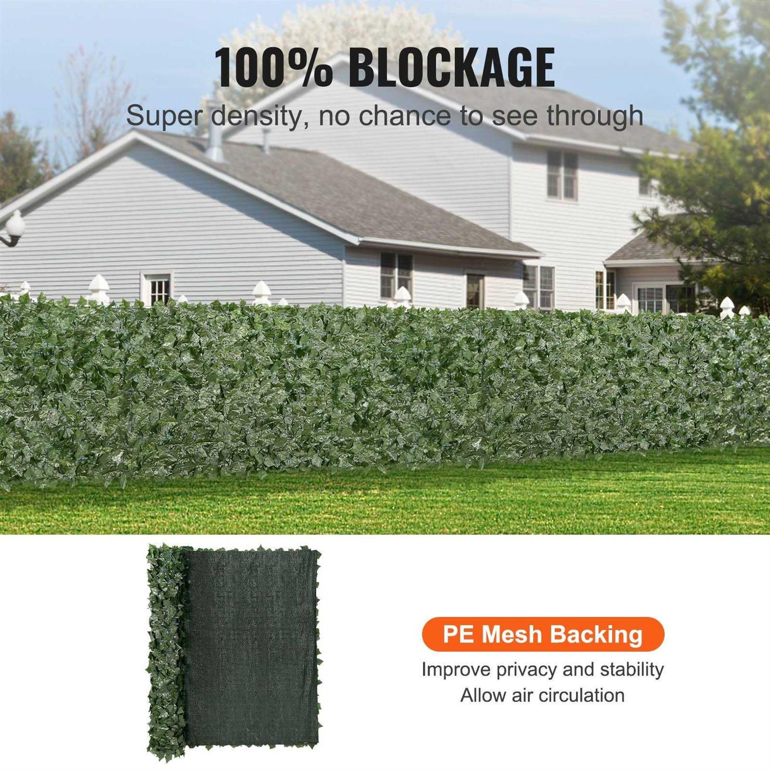 VEVOR Ivy Privacy Fence Artificial Green Wall Screen Ivy Fence - Cheap Fitting