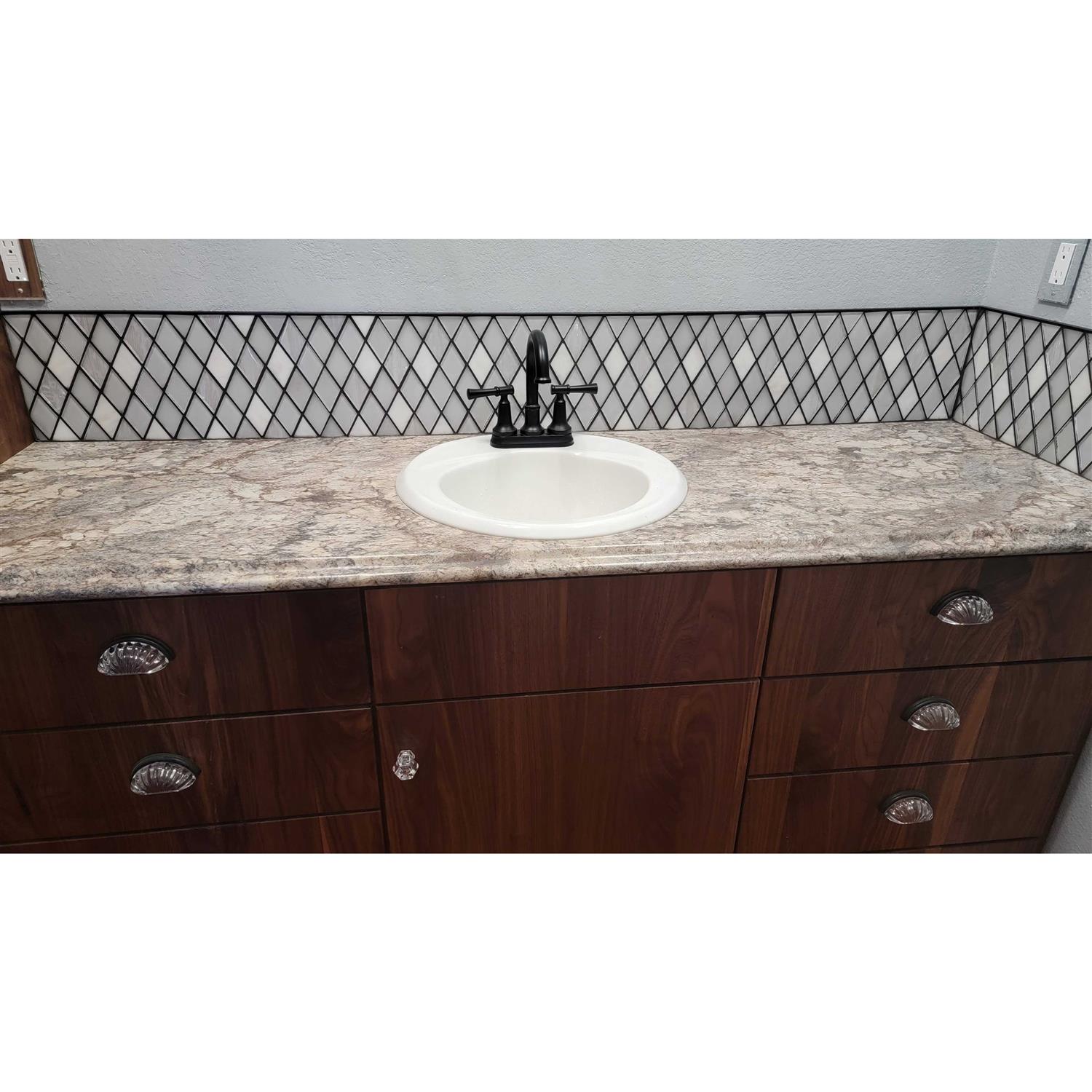 Cosmas Clear Glass Cabinet Cup Pull 6381 - Cheap Fitting