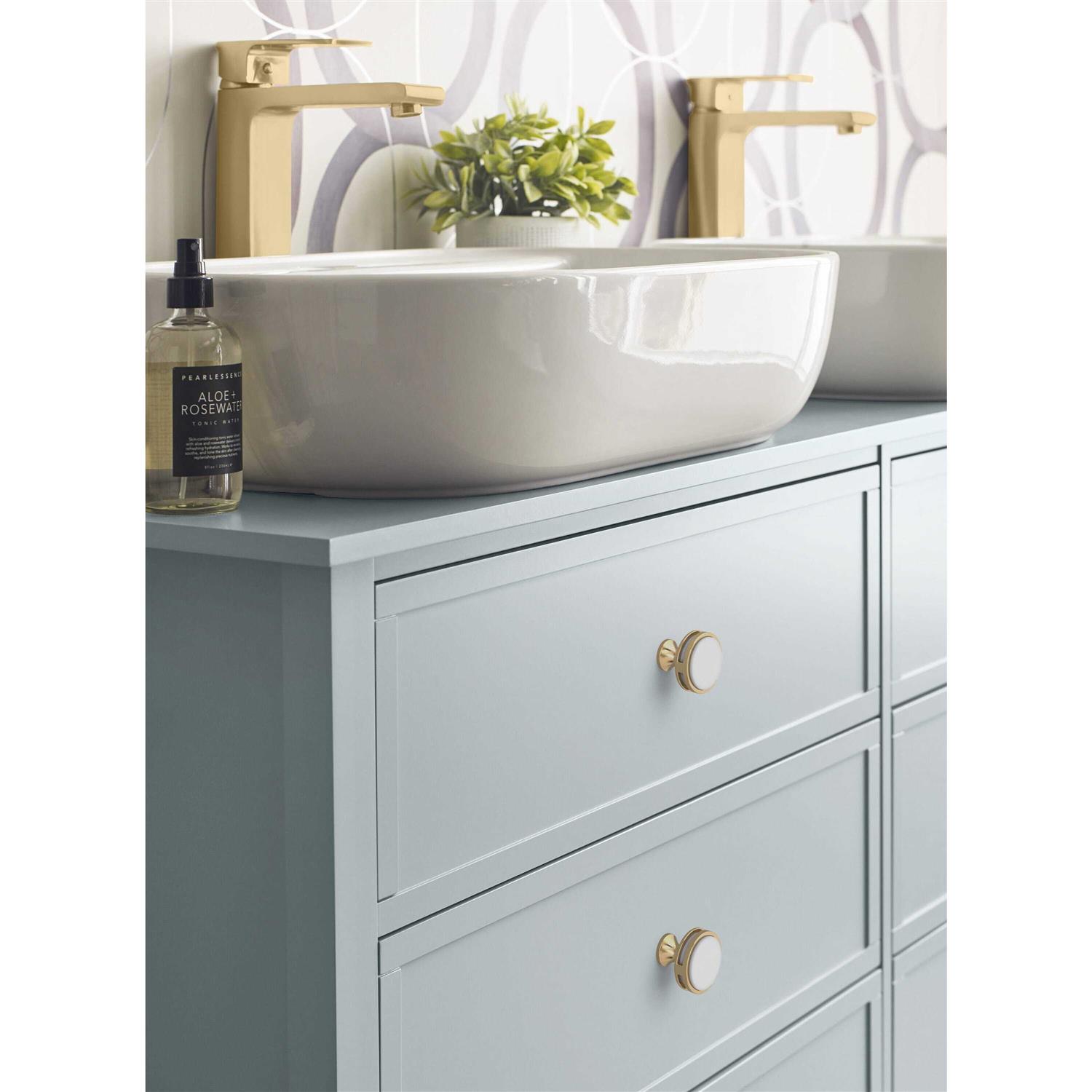 Amerock Oberon 1-3/8 in. Diameter Champagne Bronze/Frosted Acrylic Cabinet Knob BP36608CZFA - Cheap Fitting