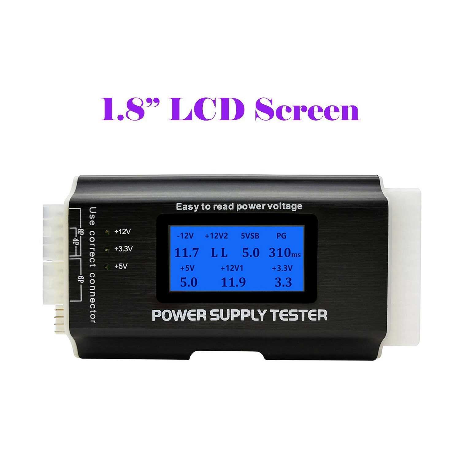 Fuhengli Computer PC Power Supply Tester Atx/itx/ide/hdd/sata/byi Connectors Power Supply Tester - Cheap Fitting