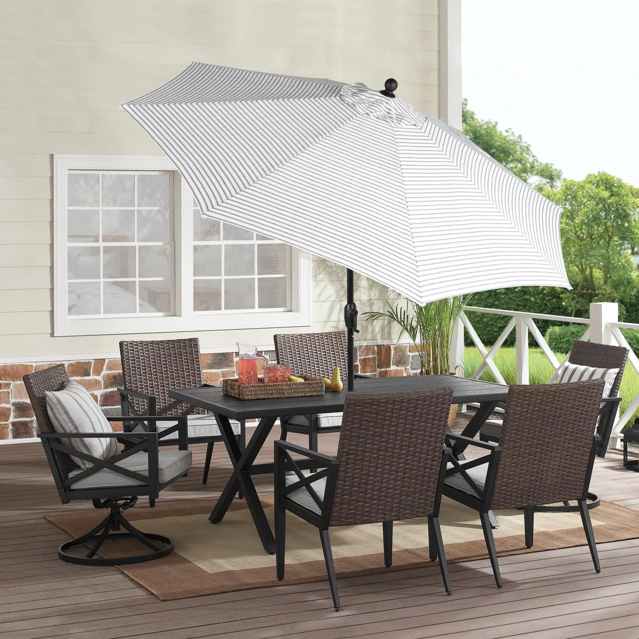 Better Homes & Gardens 9' Premium Patio Umbrella, Red - Cheap Fitting