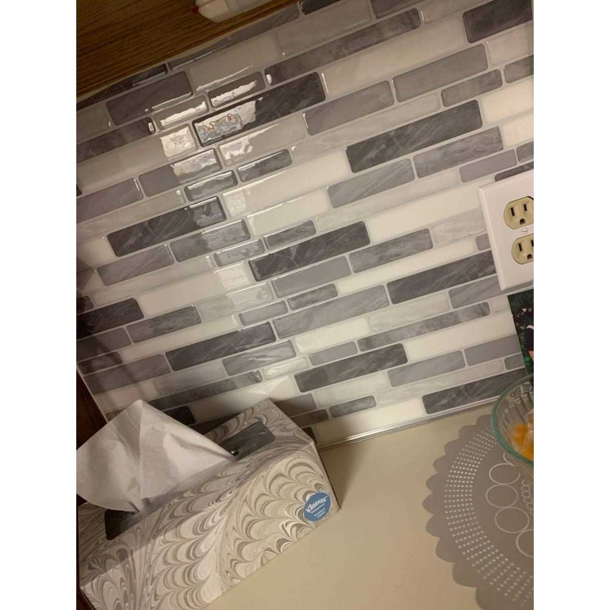 Art3d 10-Sheet Peel and Stick Backsplash - Cheap Fitting