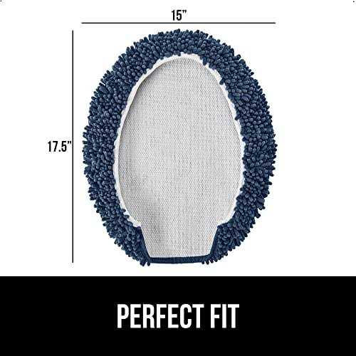 Gorilla Grip Soft Chenille Bathroom Toilet Lid Cover Machine Washable Seat Covers - Cheap Fitting