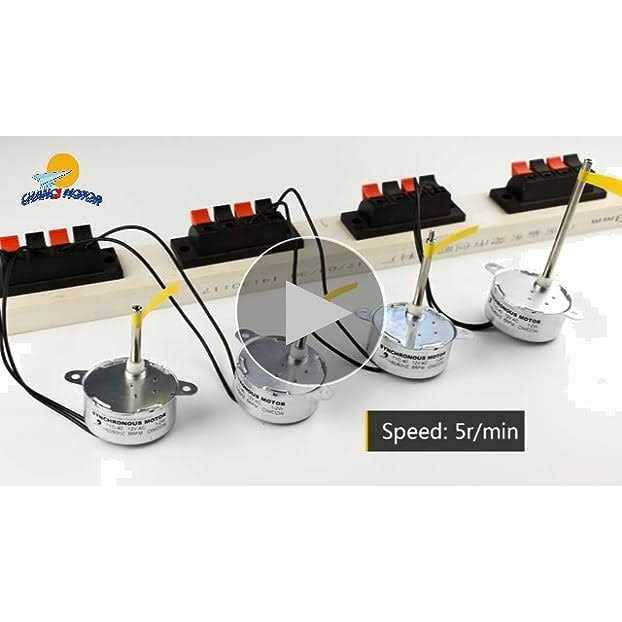 CHANCS Synchronous Motor TYC-40 AC 12V 5RPM Screw Hole Shaft Length 33mm for Decoration - Cheap Fitting