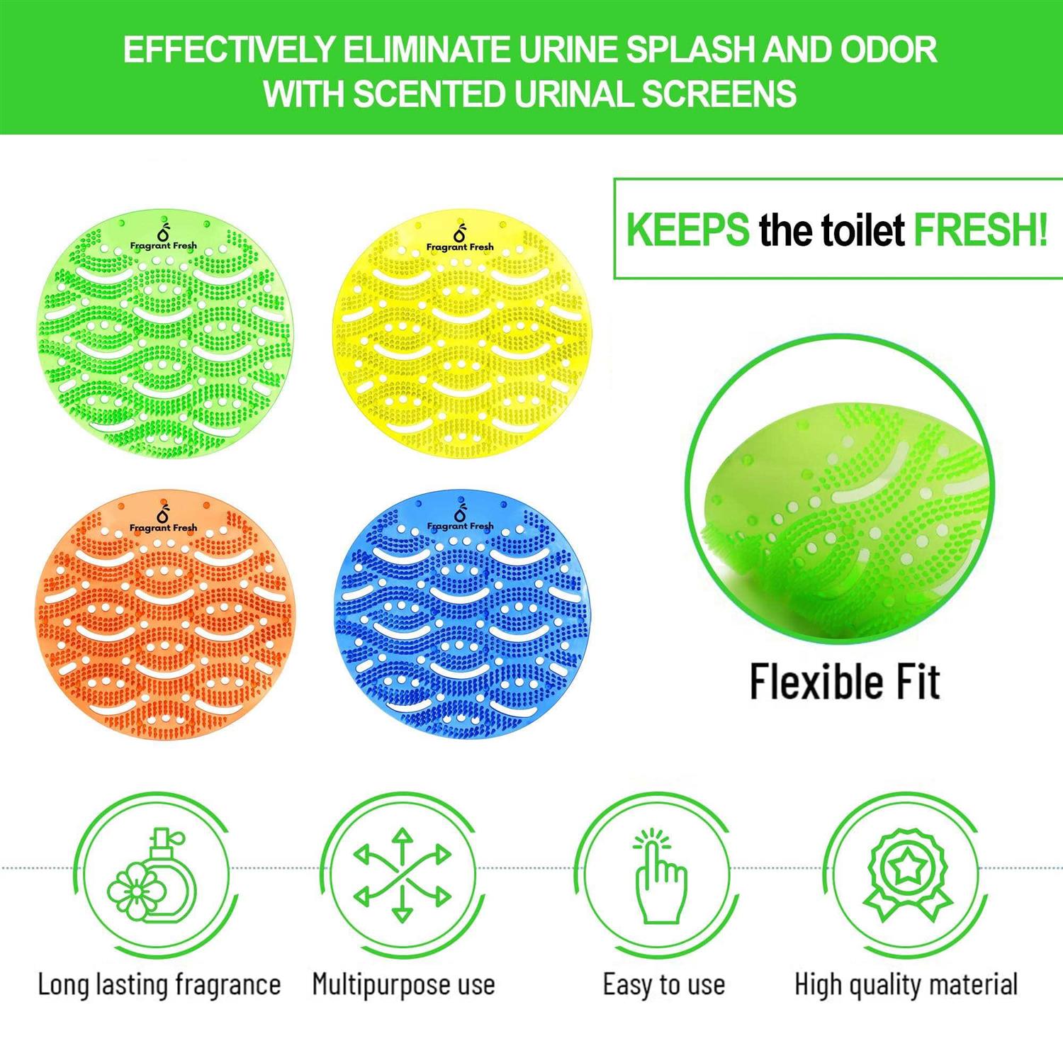 Fragrant Fresh Urinal Screen Deodorizer Fresh Scented Urinal Screen With Easy Fit & Multiple use - Cheap Fitting