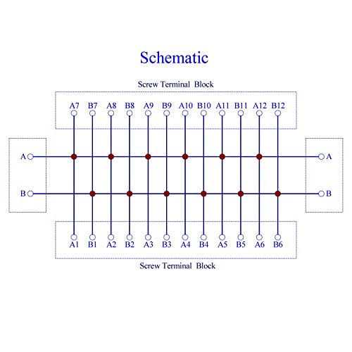 OONO 16 Amp 2×12 Position Terminal Block Distribution Module for AC DC - Cheap Fitting