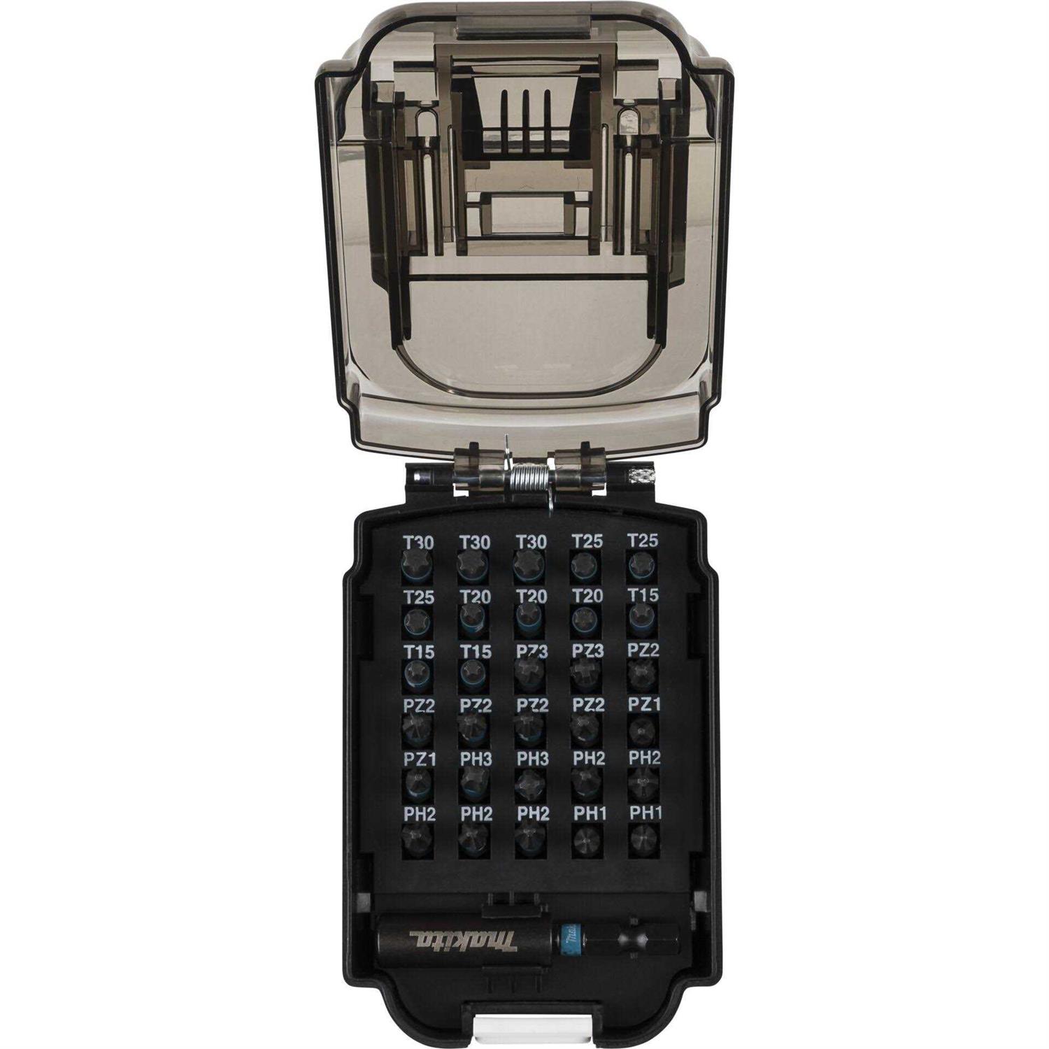 Makita E-03084 31 Piece Impact Black Bit Set in Battery Case - Cheap Fitting