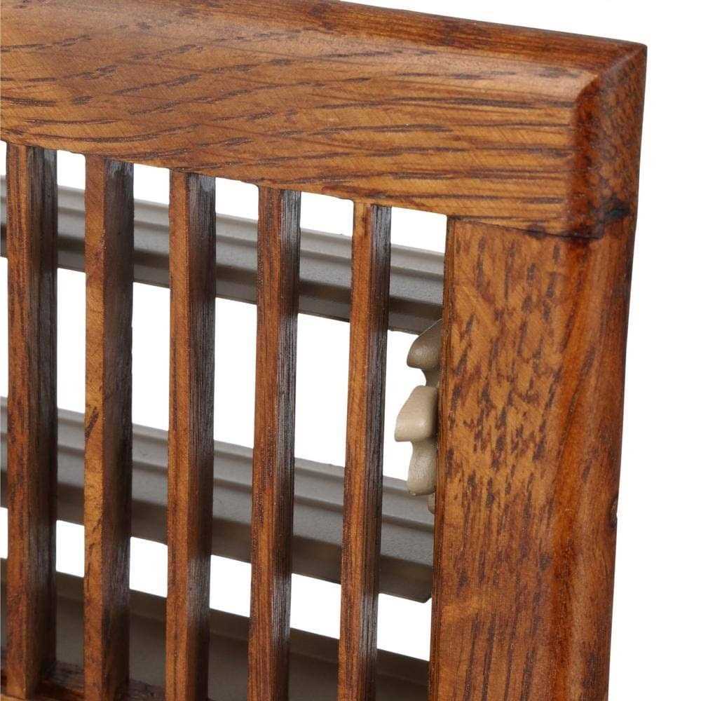 T.A. Industries 4 in. x 10 in. Oak Floor Diffuser - Cheap Fitting