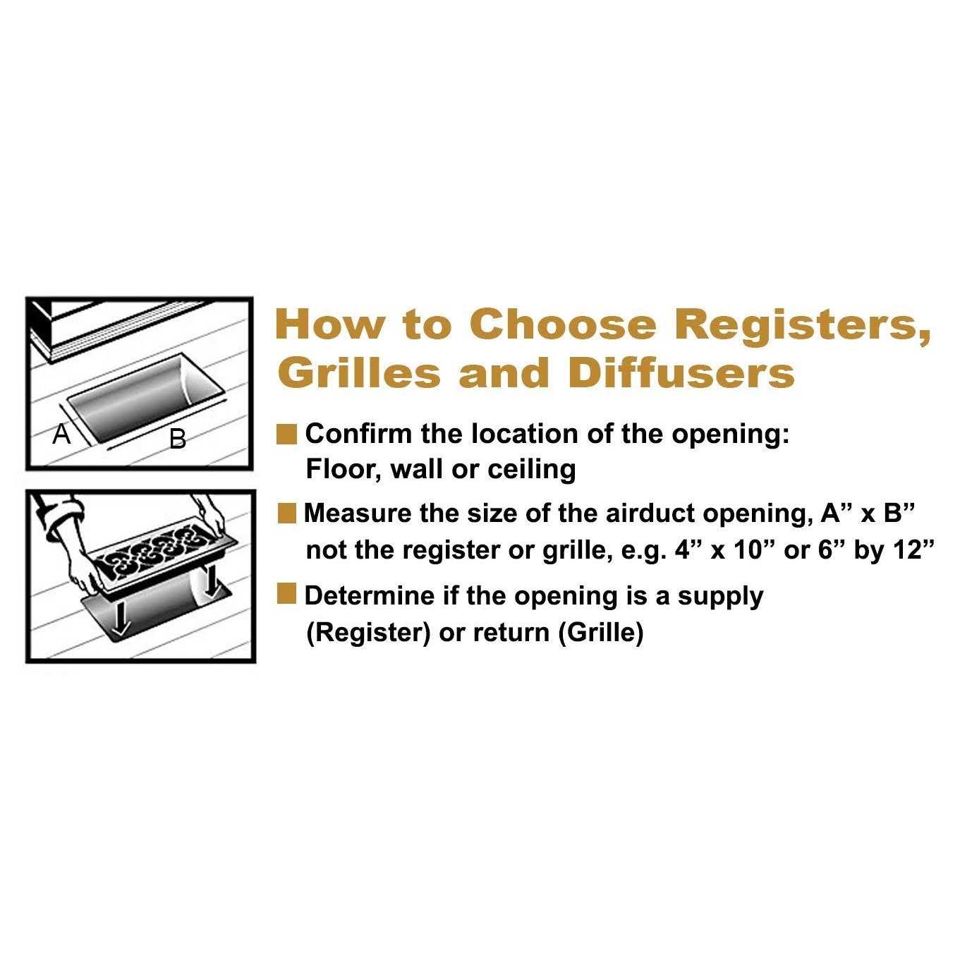 Decor Grates Sph210-nkl 2 10-Inch Scroll Floor Register - Cheap Fitting