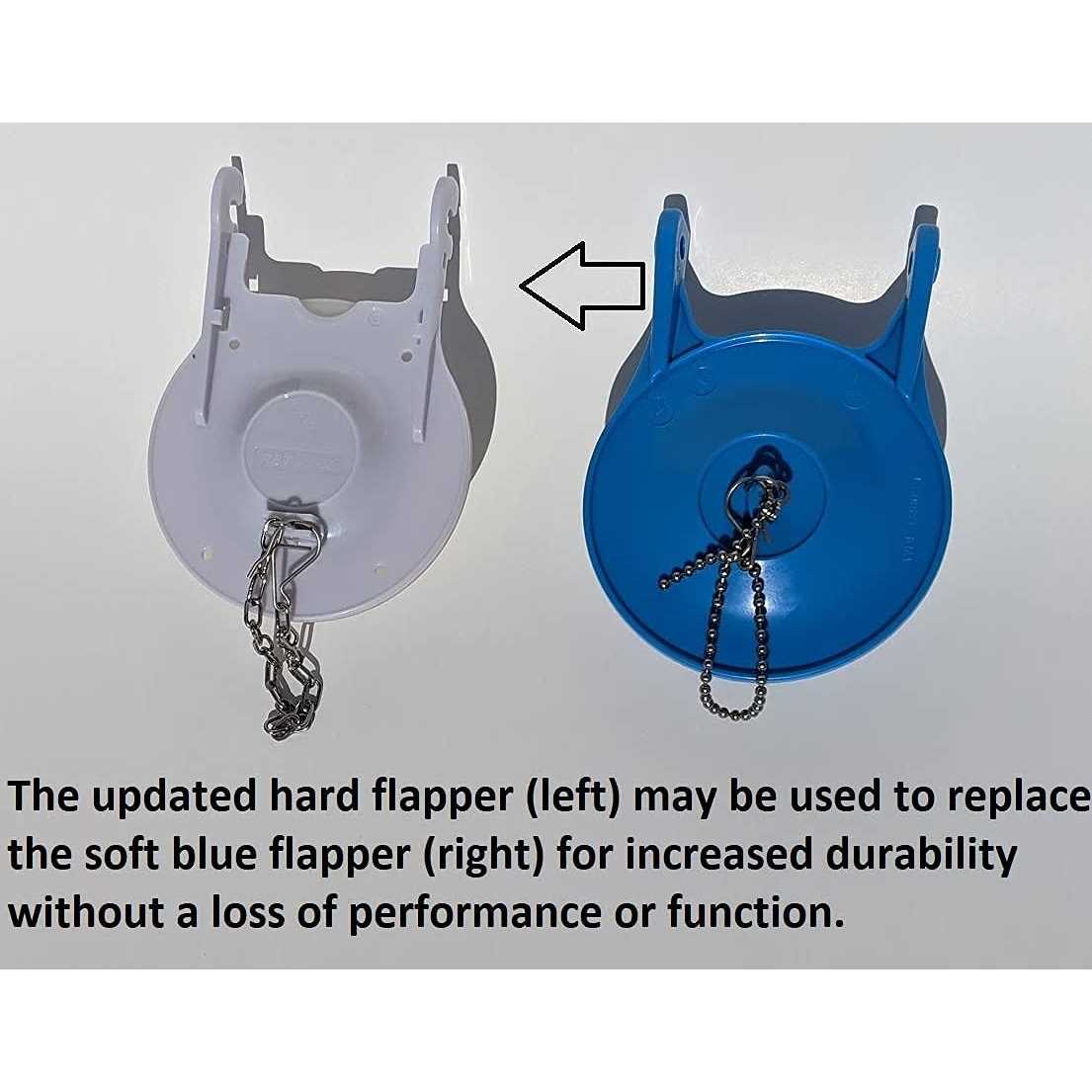 Lowe’s AquaSource UPDATED Hard Plastic OEM / Original Flapper for 1.28gpf Single Flush Toilets - Cheap Fitting