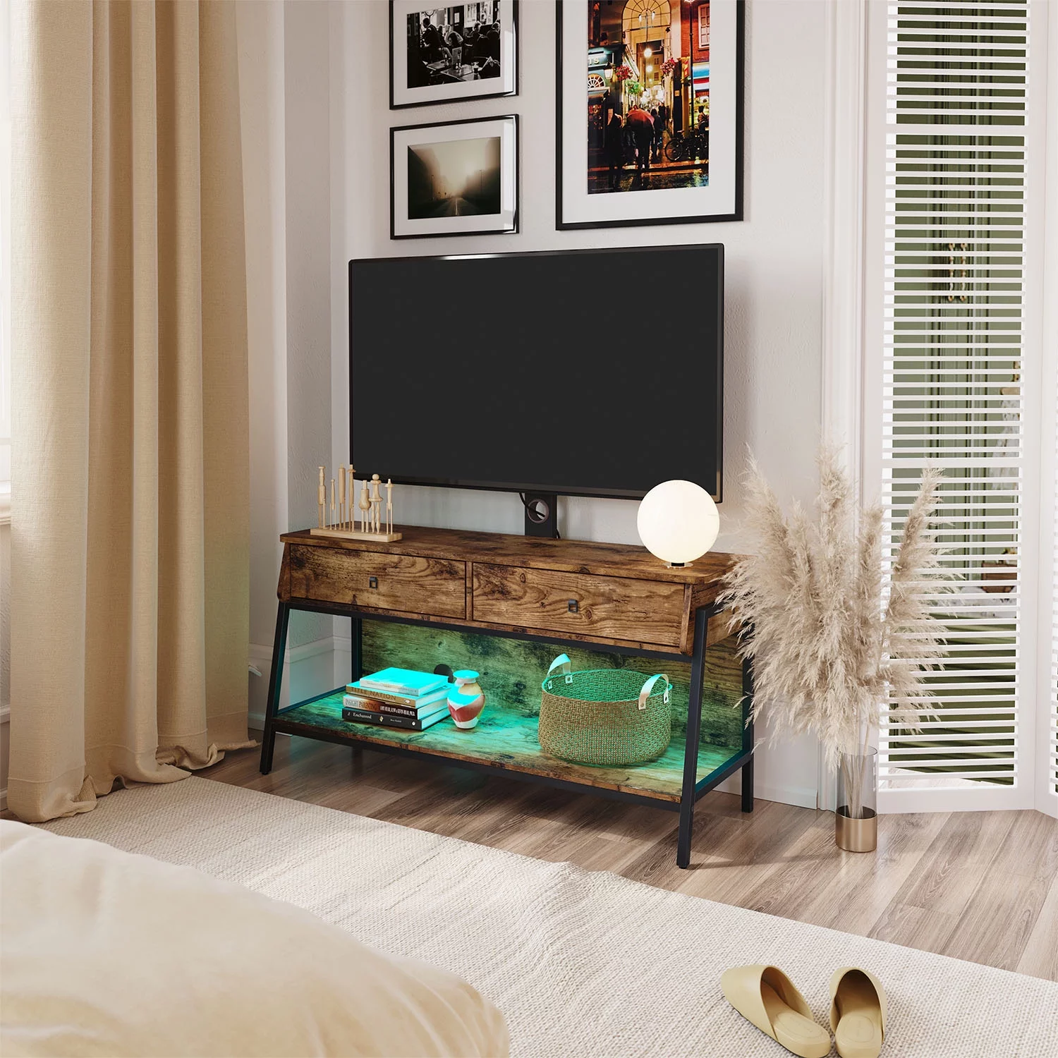Bestier TV Stand for TVs up to 65