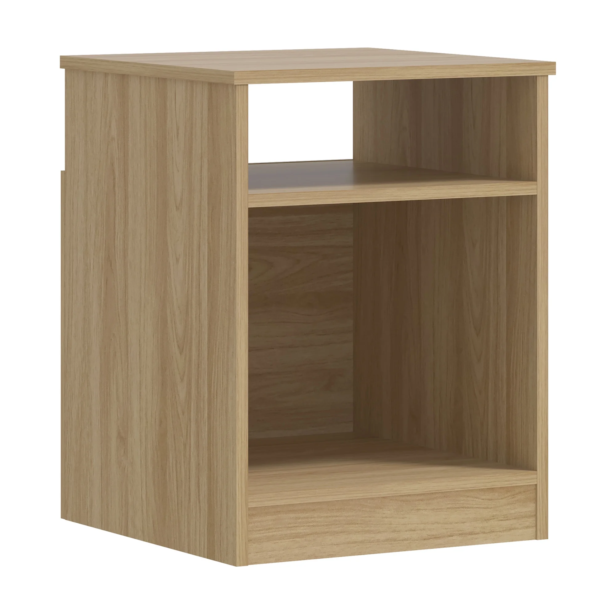 Mainstays Ardent Open Shelf Nightstand, White - Cheap Fitting