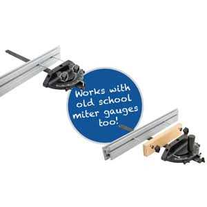 Fulton Universal Aluminum Miter Gauge Fence with an Aluminum Flip Stop 18A Left Reading Tape 18A Right Reading Tape - Cheap Fitting