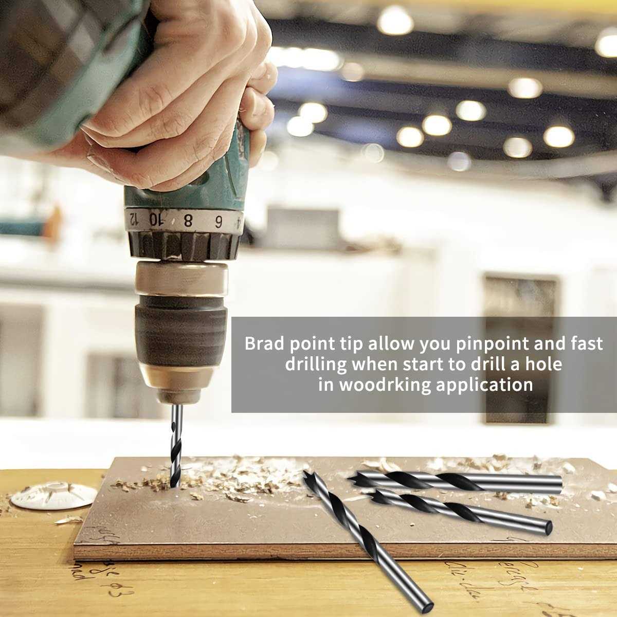 OWL TOOLS Brad Point Wood Drill Bit Set Carpenters Quality - Cheap Fitting