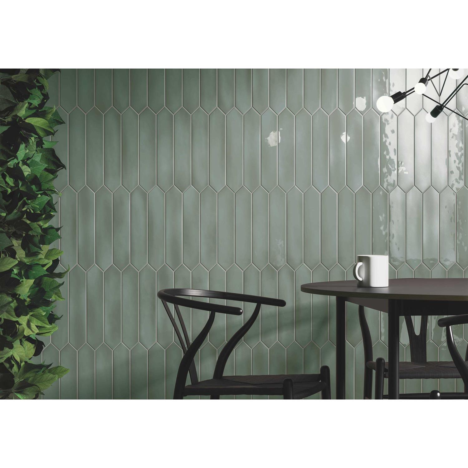 CastelloUSA Italy Ceramic 2.5 x 13 Subway Glossy Picket Wall Tile for Bathroom and Kitchen - Cheap Fitting