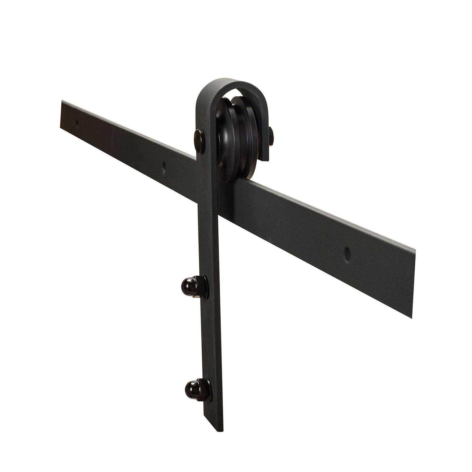 American Pro Decor Solid Steel Sliding Rolling Barn Door Hardware Kit for Single Wood Doors - Cheap Fitting