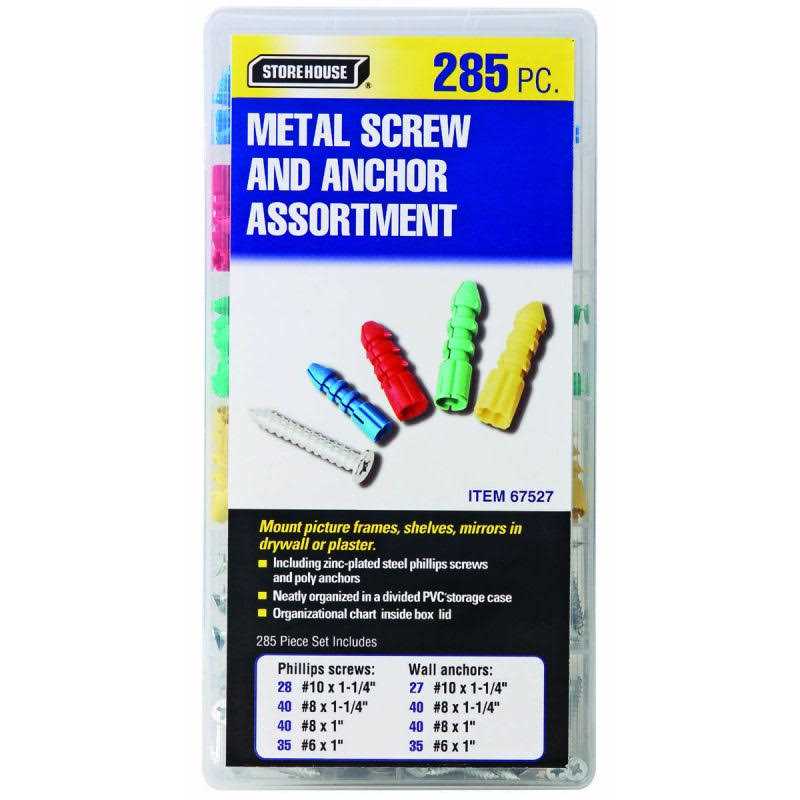 220 Piece Wall Anchor Assortment Storehouse - Cheap Fitting