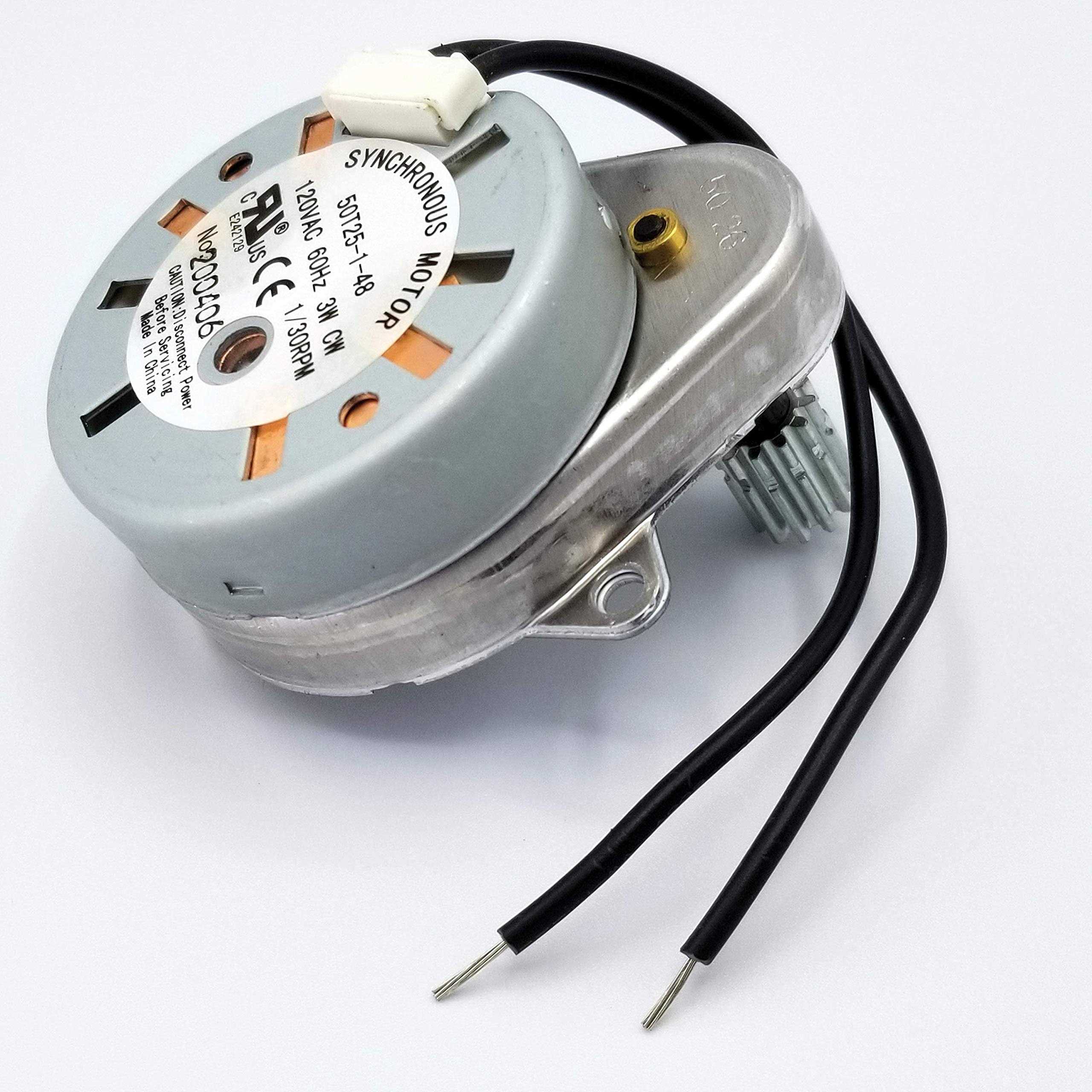 Fleck Style 5600 Timer Motor Replacement 120VAC 60Hz 3w with Mounting Screws - Cheap Fitting
