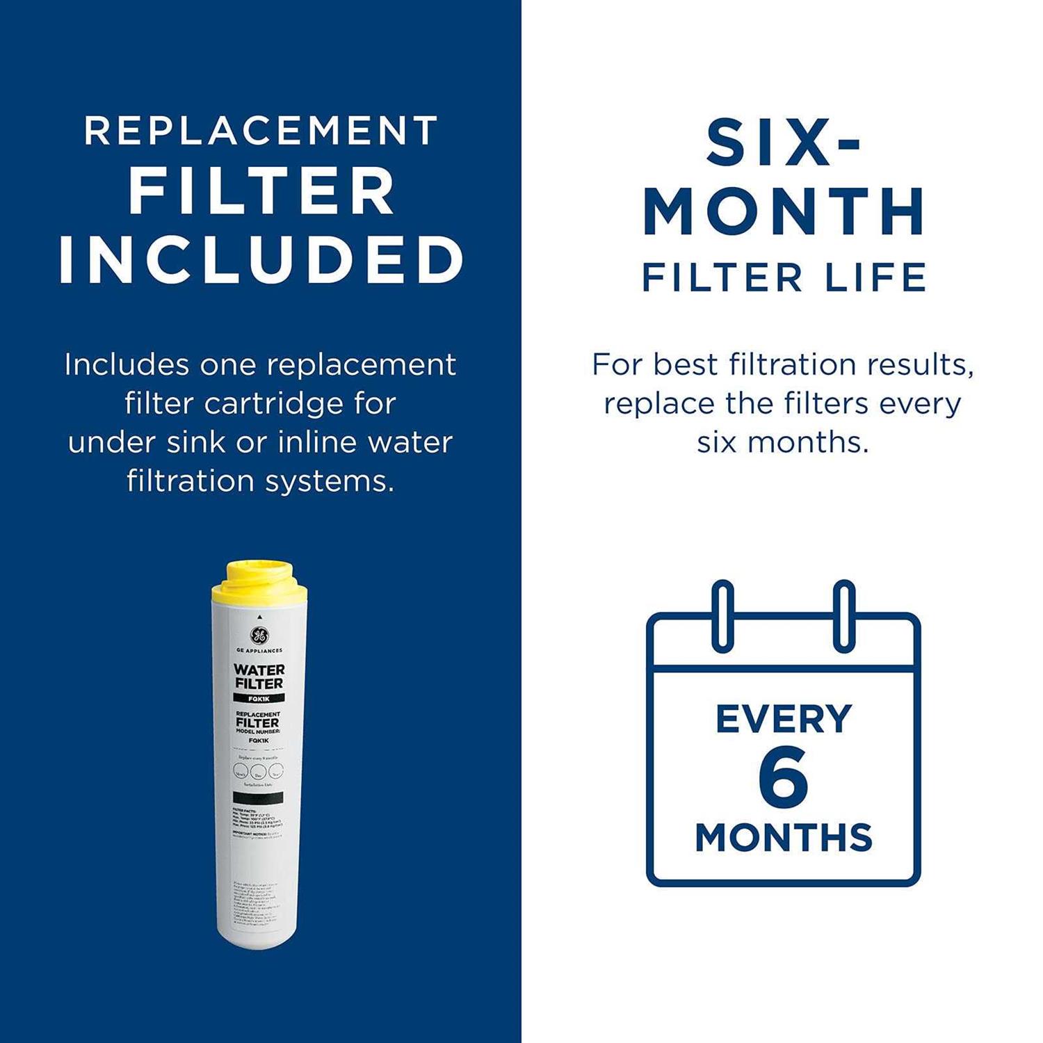 GE FQK1K Replacement Refrigerator Water Filter - Cheap Fitting