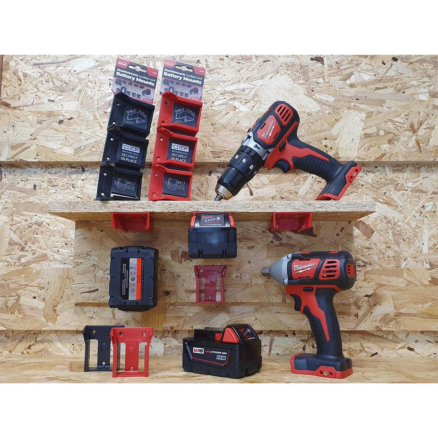 StealthMounts Milwaukee M18 Battery Mounts - Cheap Fitting