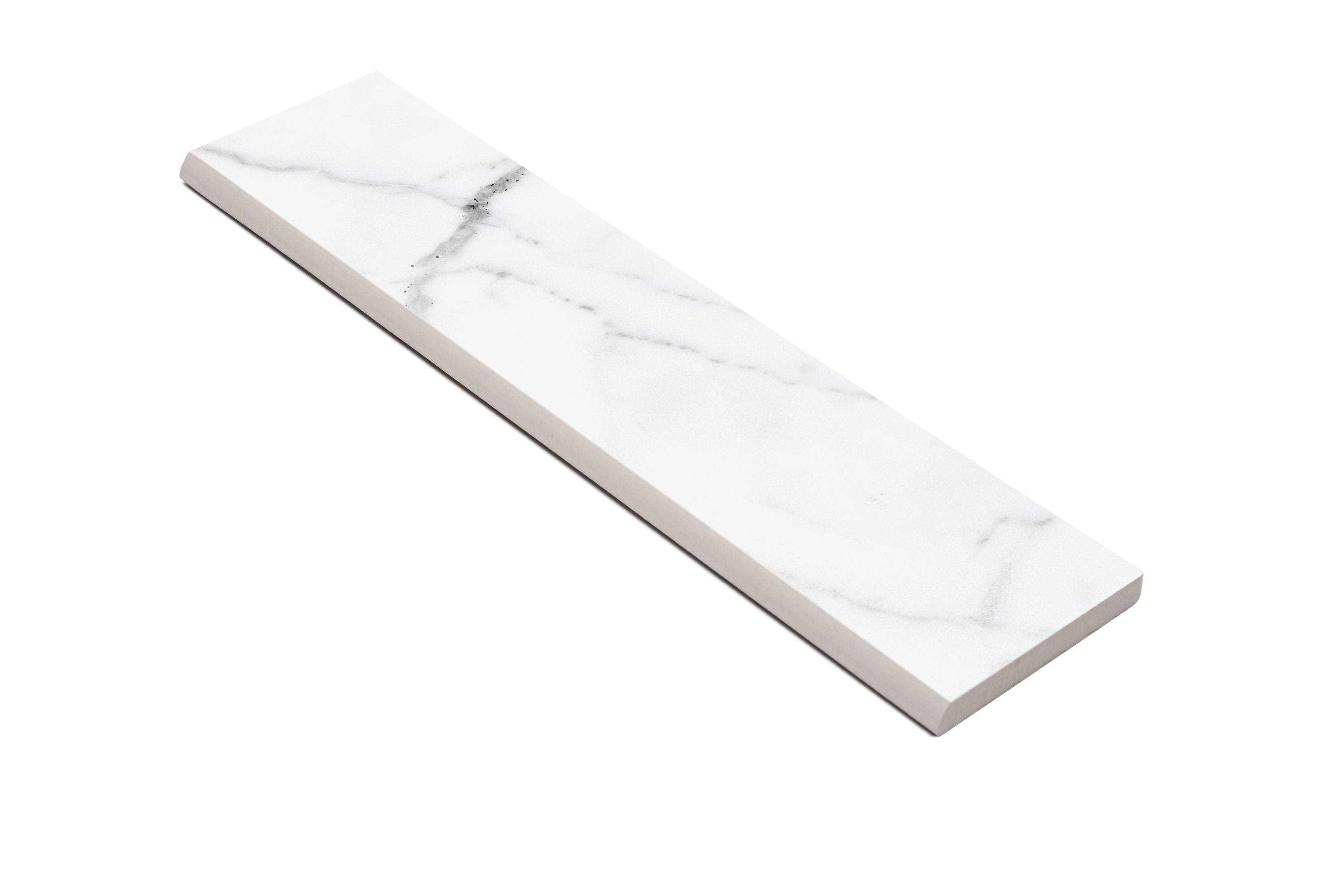Satori Statuario Bullnose Statuario Bullnose Porcelain Bullnose Tile 1001 - Cheap Fitting