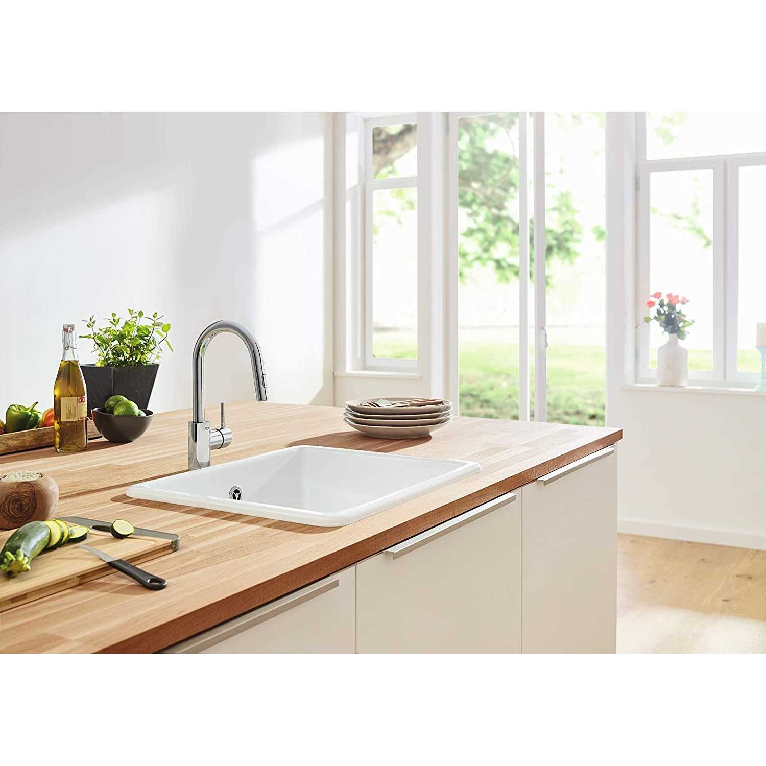 Grohe 32665003 Concetto Single-Handle Pull-Down Kitchen Faucet Dual Spray 1.75 GPM - Cheap Fitting