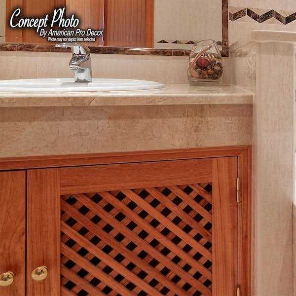 American Pro Decor 23-5/8 in. x 47-1/4 in. x 1/8 in. Unfinished Diagonal Solid North American - Cheap Fitting