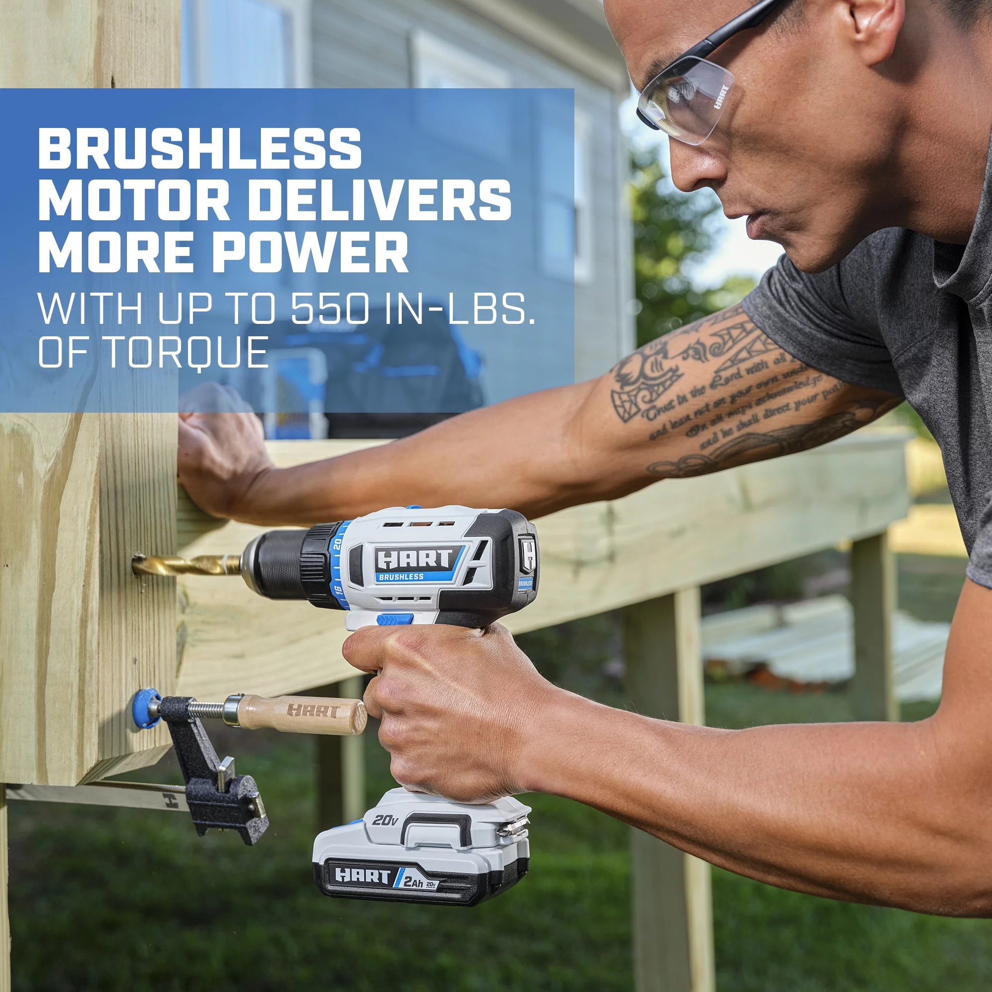 HART Cordless 20-Volt Brushless 1/2-inch Drill/Driver (Battery Not Included) - Cheap Fitting