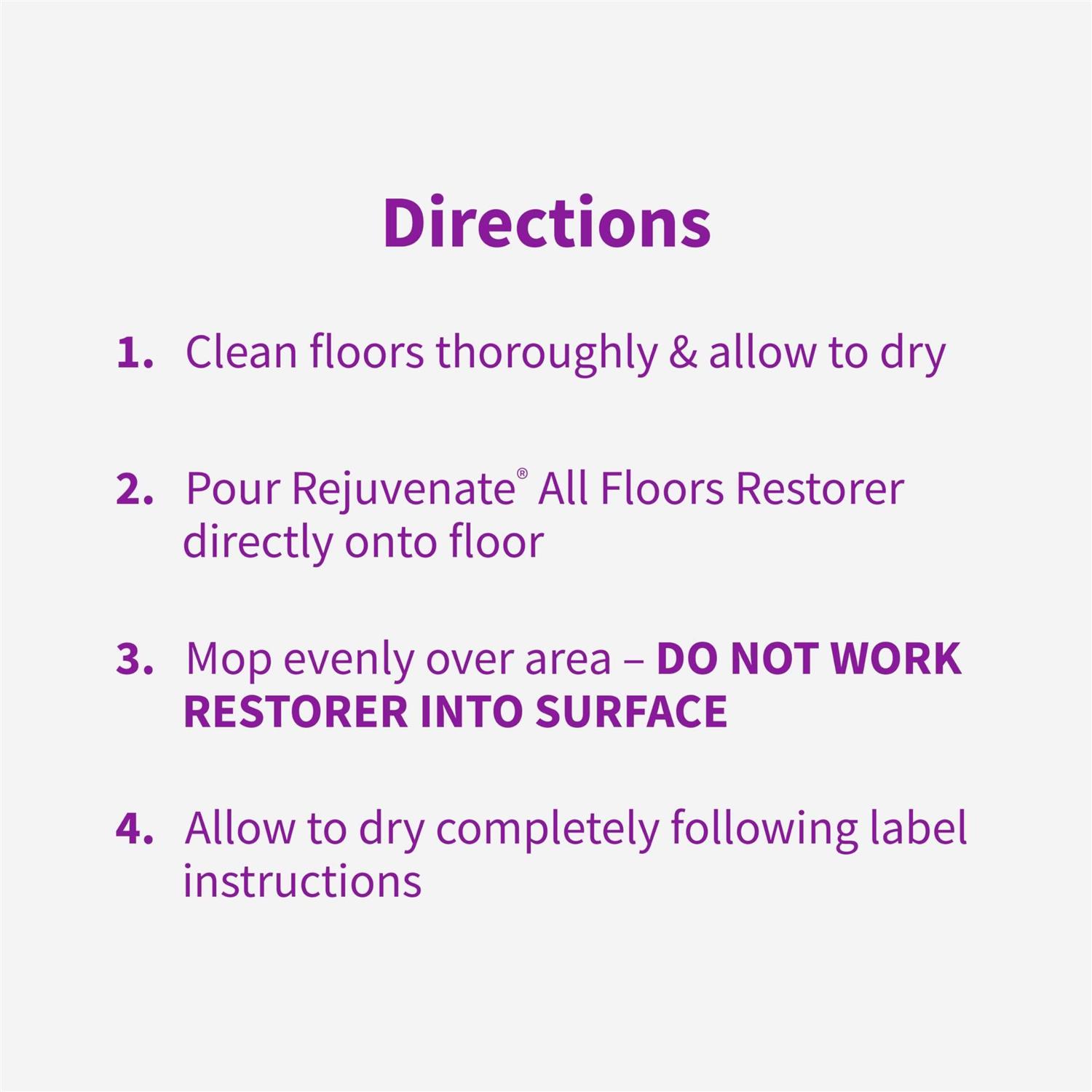 Rejuvenate All Floors Restorer - Cheap Fitting
