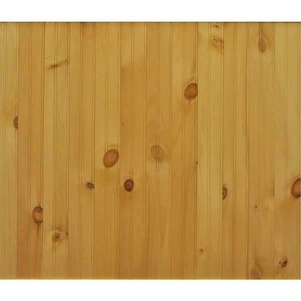 HOUSE OF FARA 5/16 in. x 3-1/8 in. x 96 in. Northern American Knotty Pine Tongue and Groove Wainscot Paneling - Cheap Fitting