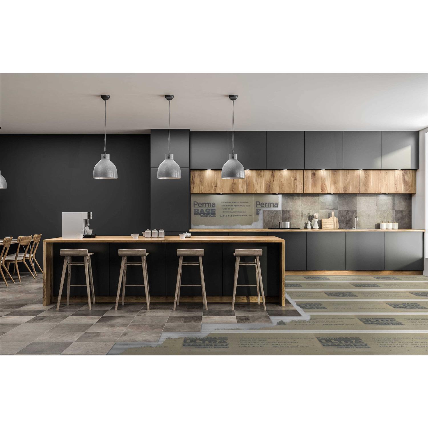 Permabase Ultra-Backer 1/4 in. x 3 ft. x 5 ft. Cement Board CB23140500 - Cheap Fitting