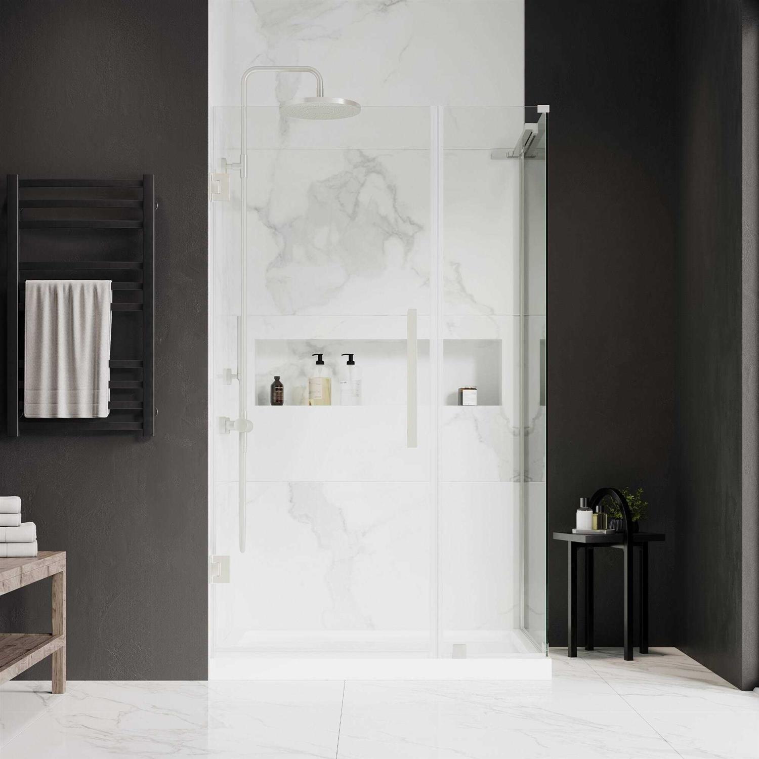 Ove Decors TP02A0300 Endless Tampa-Pro 61 1/8 Inch Buttress Alcove Frameless Shower Door - Cheap Fitting