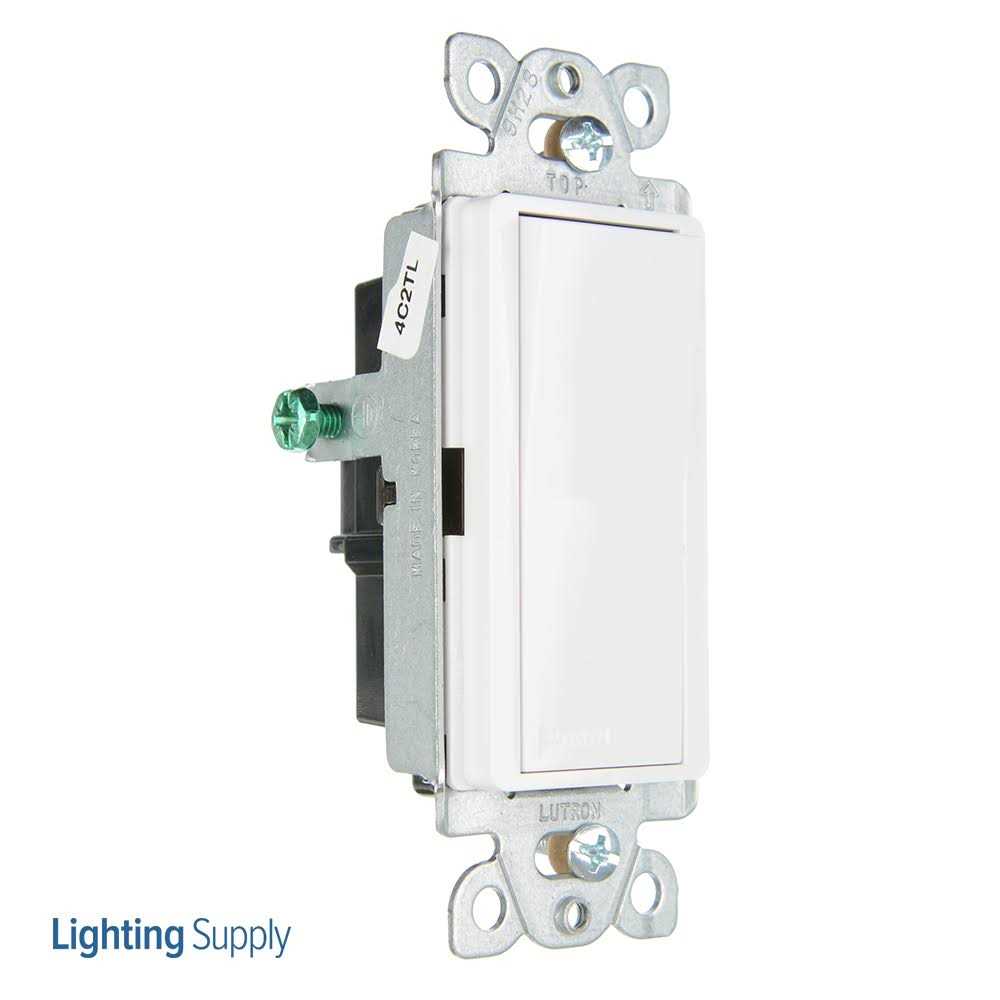 Lutron CA-1PS-WH Claro Single-Pole Switch - Cheap Fitting