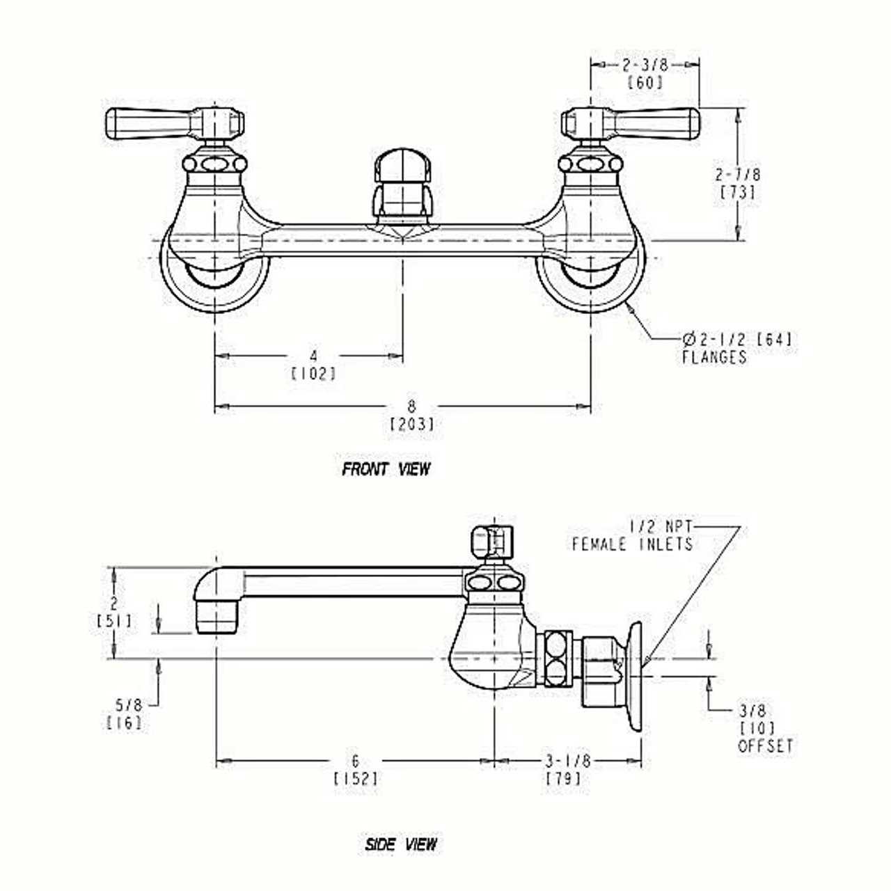Chicago Faucet 540-LDABCP Straight - Cheap Fitting