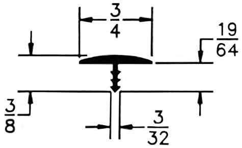 Edge Supply White 3/4 in x Center Barb Tee Moulding T Molding Hobbyist Pack Small Projects Arcade Machines and Tables - Cheap Fitting