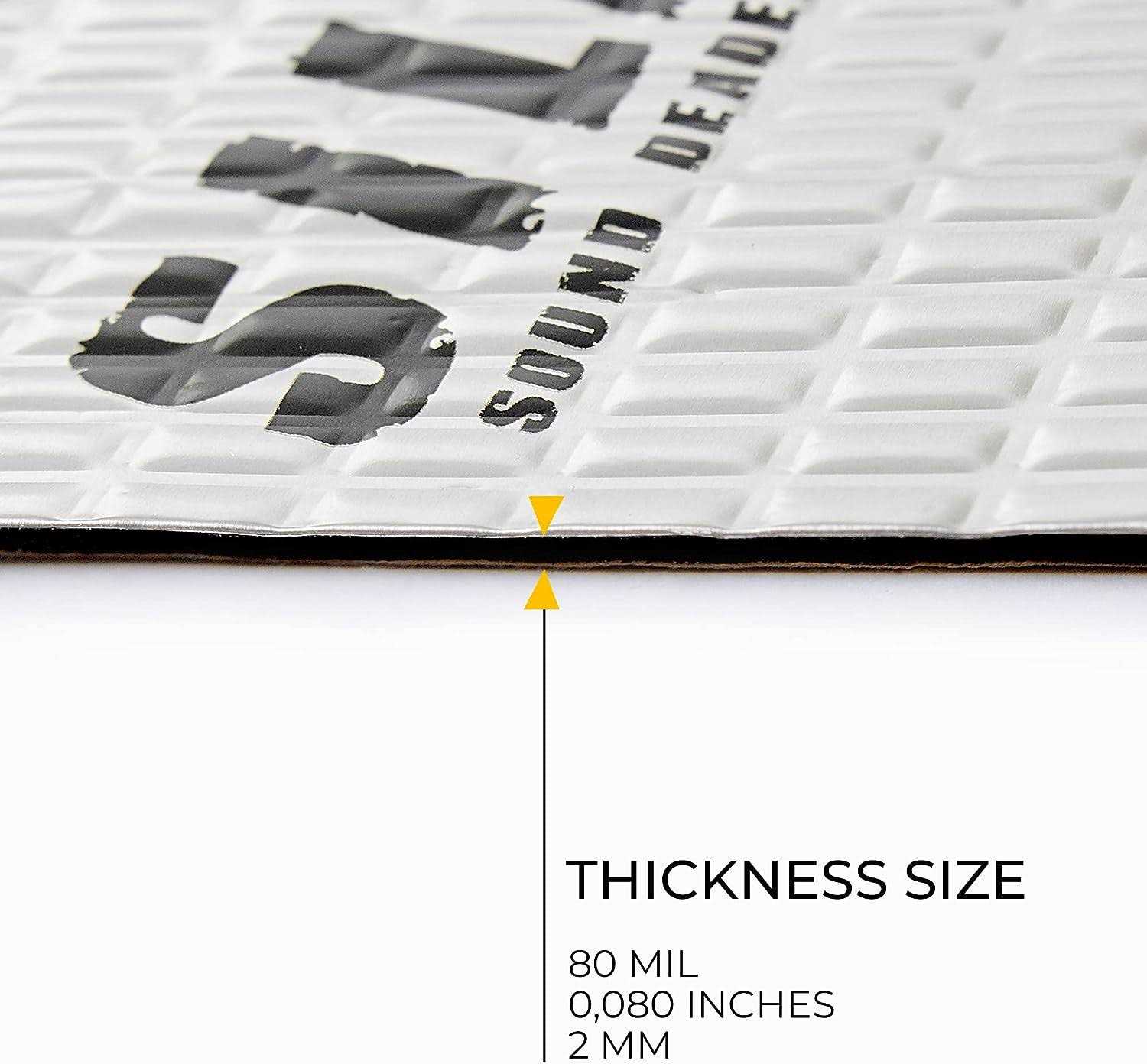 Siless 80 mil Car Sound Deadening mat - Cheap Fitting